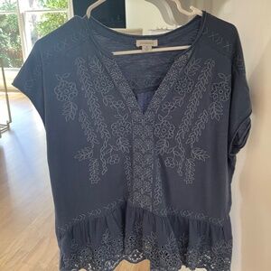 Sundance TRES JOLIE EYELET shirt M Medium
